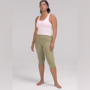 Lululemon athletica align crop leggings size 12, sage gray, great condition